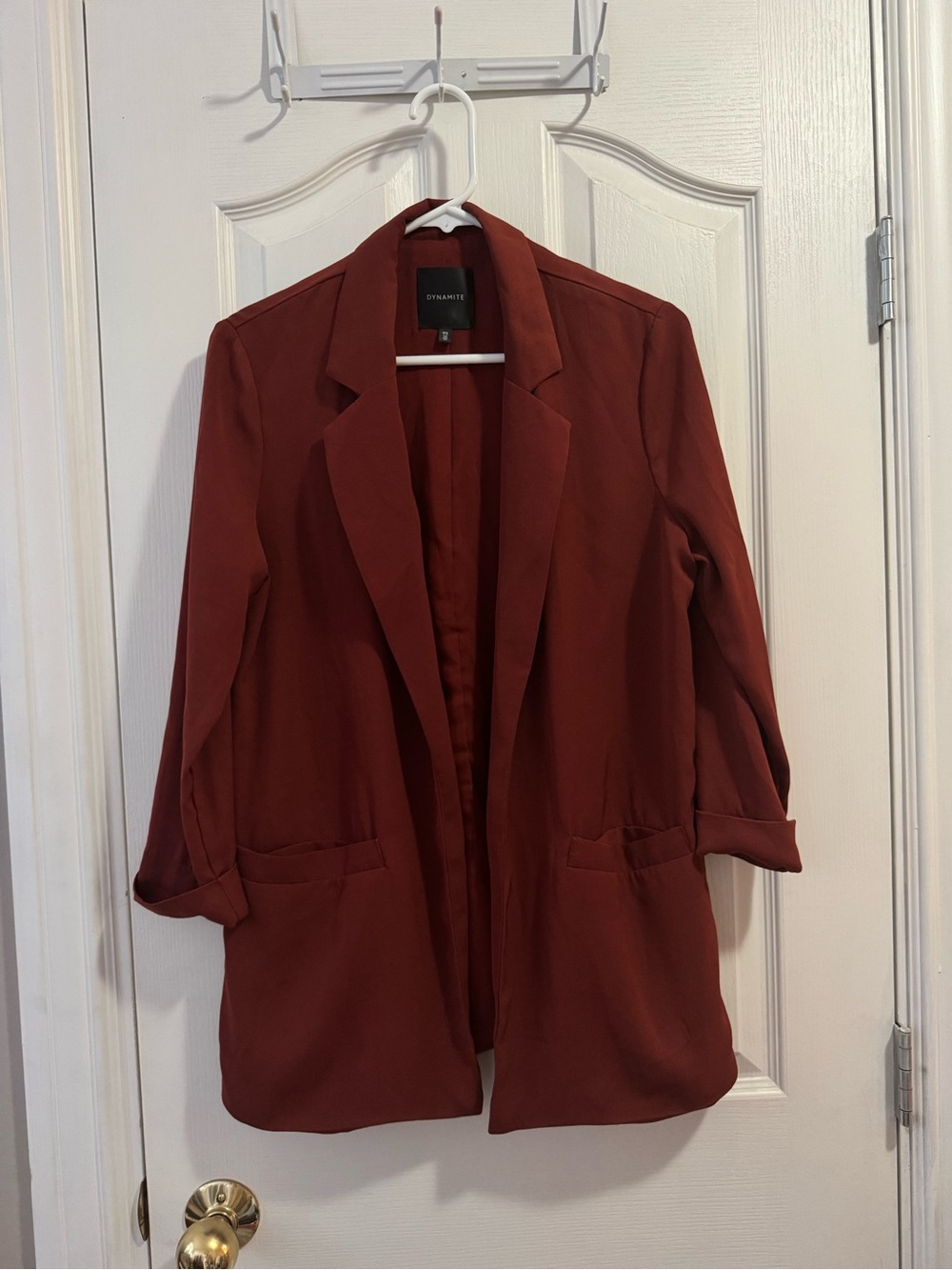 Dynamite Women's Rust Orange Blazer Jacket Size S